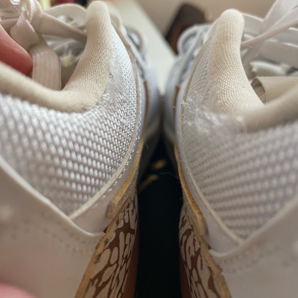 Nike White and Tan Women's Sneakers - Picture 7 of 7